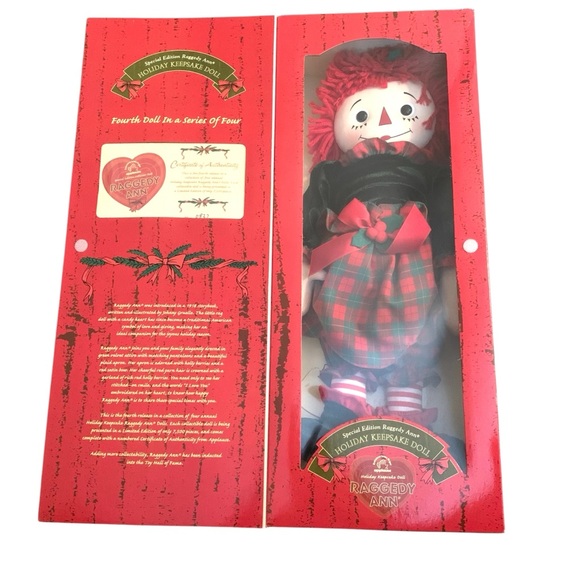 Raggedy Ann Holiday Keepsake Doll 2002 Special Edition Applause w/ Box #0837 COA - Picture 1 of 15